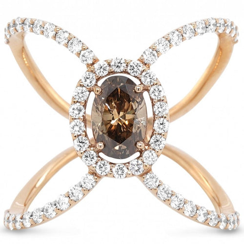 Bague 54 Bague or rose diamants 58 Facettes 31H00083