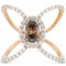 Bague 54 Bague or rose diamants 58 Facettes 31H00083