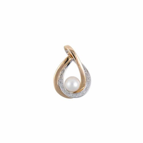 Pendentif PENDENTIF "DEUX ORS" & PERLE 58 Facettes BO/220079 NSS