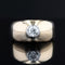 Bague 61 Large bague jonc diamant en or 58 Facettes 22-380