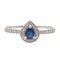 Bague 54 Bague Or blanc Saphir 58 Facettes 2687238CN