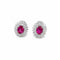 Boucles d'oreilles Boucles d'oreilles Rubis Diamants 58 Facettes