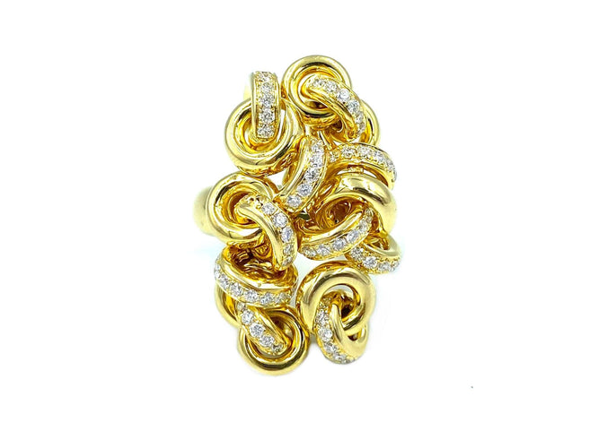 Bague DE GRISOGONO en Or jaune & diamants 58 Facettes