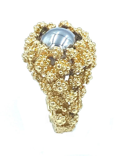 Bague GILBERT ALBERT. Bague or jaune et billes interchangeables 58 Facettes