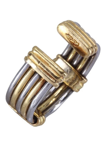 Bague 48 CARTIER - BAGUE VINTAGE 2 TONS 58 Facettes 080811