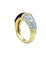 Bague Van Cleef & Arpels. Bague or, platine, onyx et diamants 58 Facettes