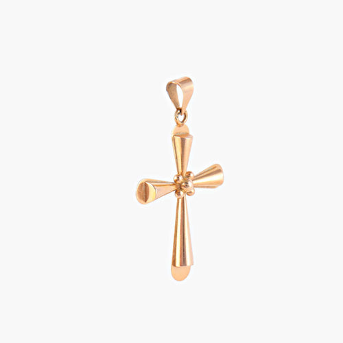 Pendentif Croix Or jaune 58 Facettes