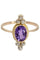 Bague BAGUE ANCIENNE AMÉTHYSTE ET DIAMANTS 58 Facettes 048771