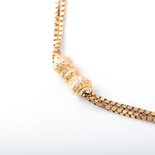 Collier Collier vintage breloque or jaune 58 Facettes 2724