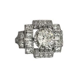 Bague 50 Bague Art Déco diamants 58 Facettes 1-1184/1