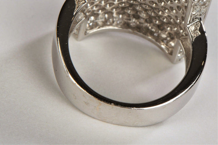 Bague 56 Bague Or blanc Diamant 58 Facettes 06118CD
