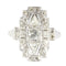 Bague 56 Bague diamant Art Déco des années 1950 58 Facettes 24002-0086