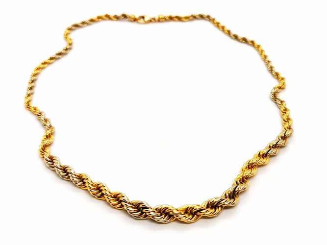 Collier Collier Maille torsadée Or jaune 58 Facettes 1644015CN