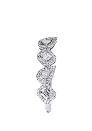 Boucles d'oreilles Boucles d'oreilles MESSIKA My Twin Mono Boucle 58 Facettes 63610-59916
