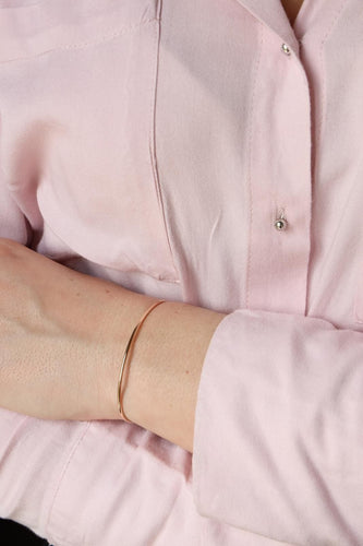 Bracelet Ginette NY Bracelet Jonc Gold Strip Bangle Or rose 58 Facettes 2484947CN