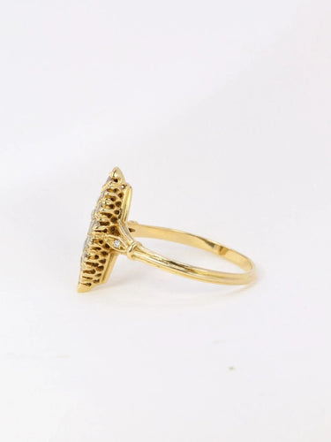 Bague Bague marquise vintage pavage diamants 58 Facettes J3