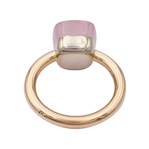 Bague 53 Bague Pomellato, "Nudo Classic", deux ors et quartz rose. 58 Facettes 33001