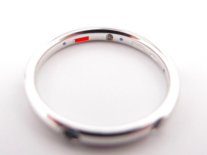 Bague 54 bague POMELLATO alliance lucciole 6 saphirs bleus t54 or blanc 58 Facettes 244393
