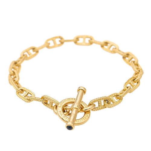 Bracelet Caplain Saint André Bracelet Maille marine Or jaune Saphir 58 Facettes 2826747CN