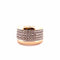 Bague Bague en or jaune 18 carats et pavage diamants 58 Facettes