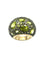 Bague 51 POMELLATO. Collection Tabou, bague or et argent ornée de péridots 58 Facettes
