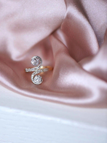 Bague Toi et Moi diamants 58 Facettes