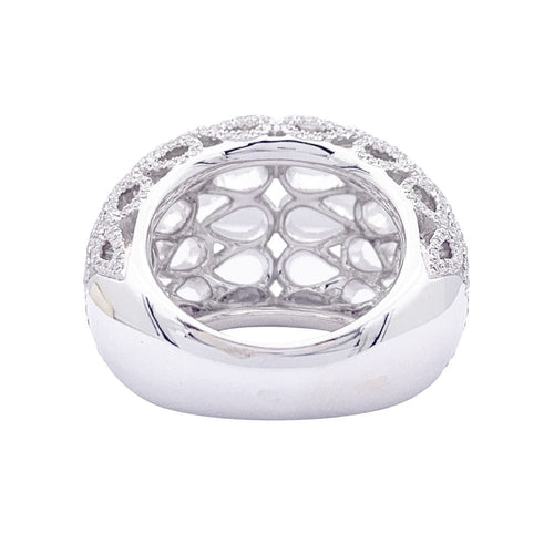 Bague 57 Bague Bucherer "Lacrima" or blanc, diamants. 58 Facettes 33513