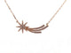 Collier collier DJULA etoile filante 40 a 43 cm en or rose 18k & diamants 58 Facettes 251960