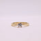 Bague Solitaire en Or jaune, diamant 58 Facettes