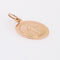 Pendentif Médaille ancienne de baptême or rose 58 Facettes 07-130