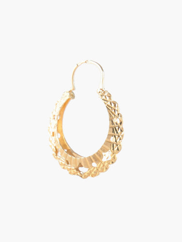 Boucles d'oreilles CREOLES OR CISELE 58 Facettes BO/220030 STA
