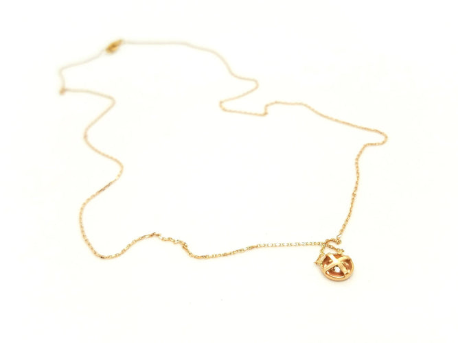 Collier Collier Or rose Diamant 58 Facettes 579121RV