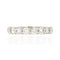 Bague 53 Demi alliance or blanc et diamants brillants 58 Facettes 22-116