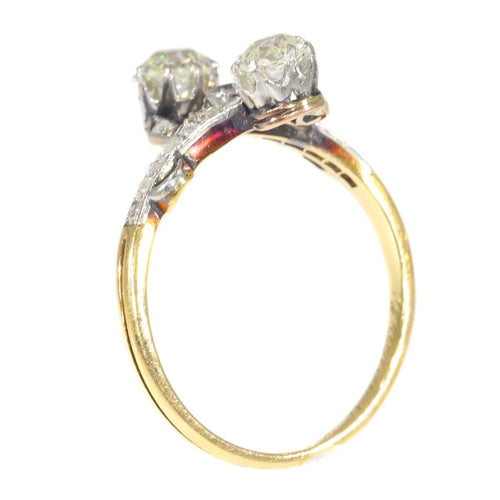 Bague 57 Diamond toi et moi ring 58 Facettes 21120-0105