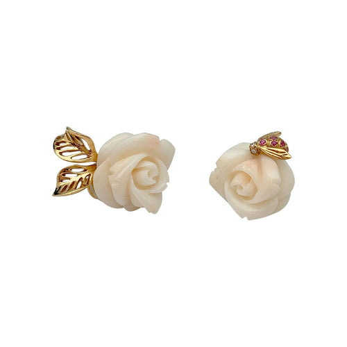 Boucles d'oreilles Boucles d'oreilles Dior, "Rose Dior Pré Catelan", or jaune, corail, diamants et saphirs roses. 58 Facettes 31282