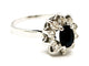 Bague 60 Bague Fleur Or blanc Saphir 58 Facettes 1638626CN