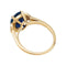 Bague 53 Bague Mauboussin, centrée d'un saphir ovale encadré de diamants. 58 Facettes 31233