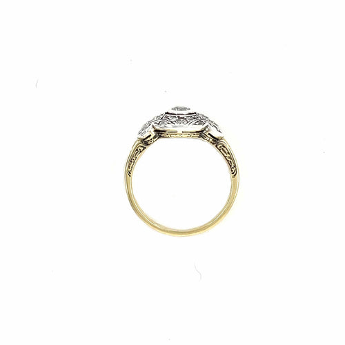 Bague 53 Bague filigrane Or Diamants 58 Facettes