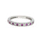 Bague Alliance Tiffany, " Tiffany Legacy", platine, diamants, saphirs roses. 58 Facettes 30775