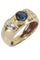 Bague 50 BAGUE JONC SAPHIR ET DIAMANTS 58 Facettes 071711