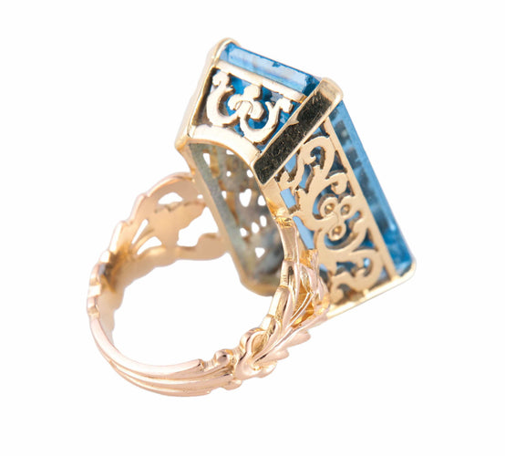 Bague BAGUE OR & TOPAZE 58 Facettes BO/220036 RIV