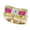 Bague 54 Bague, diamant et rubis 58 Facettes 23039-0099