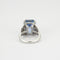 Bague BAGUE AIGUE - MARINE ART DÉCO 58 Facettes
