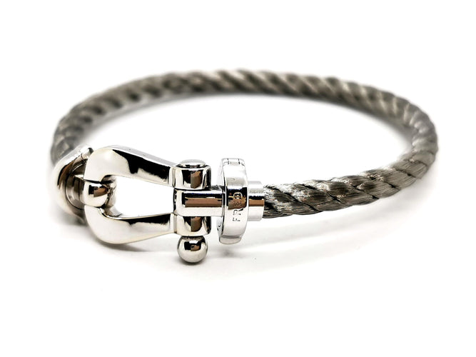 Bracelet Fred Bracelet Câble Force 10 Or blanc 58 Facettes 1528709CN