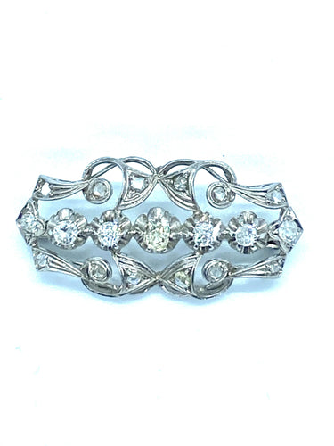 Broche Broche Pendentif Diamants vers 1900 58 Facettes