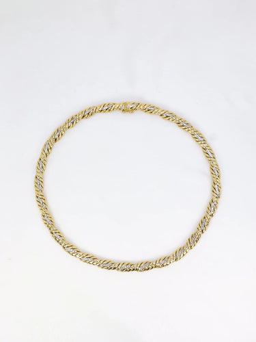 Collier Collier vintage tressé diamants 58 Facettes 739