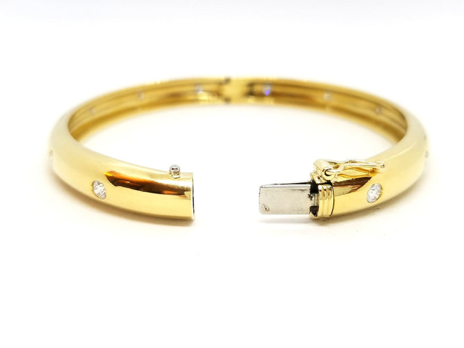 Bracelet Bracelet Jonc Or jaune Diamant 58 Facettes 588120CN