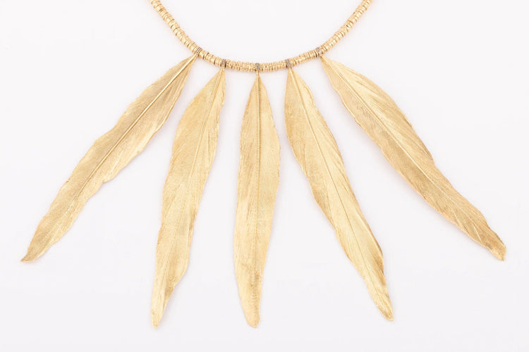 Collier Collier en or H.Stern formant des plumes en or 58 Facettes