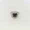 Bague Bague platine diamants et saphir 58 Facettes 25684