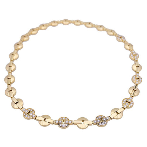 Collier Collier Cartier "Himalia" or jaune, diamants. 58 Facettes 33567
